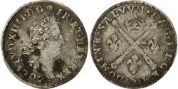 World Coins - Coin, France, Louis XIV, 5 Sols aux insignes, 5 Sols, 1/16 ECU, 1702, Troyes