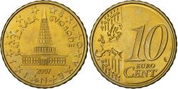 World Coins - Slovenia, 10 Euro Cent, 2007, Vantaa, Nordic gold,