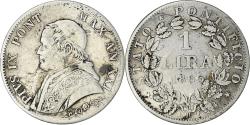 World Coins - Coin, ITALIAN STATES, PAPAL STATES, Pius IX, Lira, 1866, Roma,