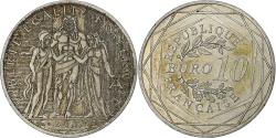 World Coins - France, 10 Euro, Hercule, 2013, MDP, Silver,