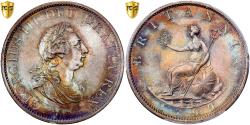 World Coins - United Kingdom, George III, 1/2 Penny, 1799, Soho, Copper, PCGS,
