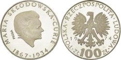 World Coins - Coin, Poland, 100 Zlotych, 1974, Warsaw, , Silver, KM:Pr244