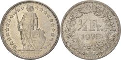 World Coins - Coin, Switzerland, 1/2 Franc, 1975, Bern, , Copper-nickel, KM:23a.1