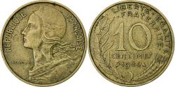 World Coins - France, 10 Centimes, Marianne, 1964, Paris, Aluminum-Bronze,