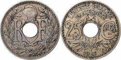 World Coins - France, 25 Centimes, Lindauer, 1916, Paris, Souligné, Nickel,