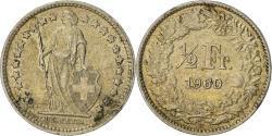 World Coins - Coin, Switzerland, 1/2 Franc, 1960, Bern, , Silver, KM:23