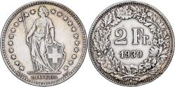 World Coins - Switzerland, 2 Francs, 1939, Bern, Silver, , KM:21