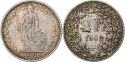 World Coins - Switzerland, 2 Francs, Helvetia, 1906, Bern, Silver, , KM:21