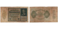 World Coins - Banknote, Germany, 10,000 Mark, 1922, 1922-01-19, KM:72, VG(8-10)