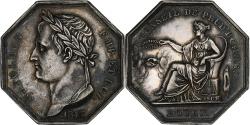 World Coins - France, Token, Napoleon I, Conseil de prud'hommes, Rouen, 1813, Silver, Tiolier