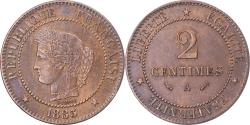 World Coins - France, 2 Centimes, Cérès, 1883, Paris, Bronze, , Gadoury:105