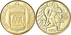 World Coins - Coin, San Marino, 20 Lire, 1973, FDC, , Aluminum-Bronze, KM:26