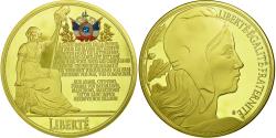 World Coins - France, Medal, Marianne, La Marseillaise, 2013, , Copper Gilt