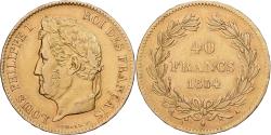 World Coins - France, 40 Francs, Louis-Philippe, 1834, Paris, Gold, , KM:747.1