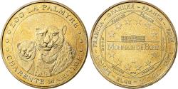 World Coins - France, Token, 17/ Zoo de la Palmyre - Guépards, 2008, Copper-nickel Aluminium