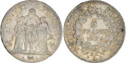 World Coins - Coin, France, Union et Force, 5 Francs, AN 6, Paris, , Silver, KM:639.1