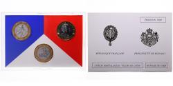 World Coins - Coin, France, Coffret triptyque 3 x 10 frs., 1989, MDP, FDC, 356/2000