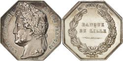 World Coins - France, Token, Bank, Ville de Lille, Banque de Lille, Louis Philippe I, 1836