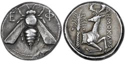 Ancient Coins - Ionia, Tetradrachm, ca. 390-325 BC, Ephesos, Silver, , SNG-Cop:219