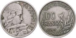 World Coins - France, 100 Francs, Cochet, 1955, Beaumont - Le Roger, Copper-nickel,