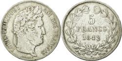 World Coins - Coin, France, Louis-Philippe, 5 Francs, 1842, Lille, , Silver