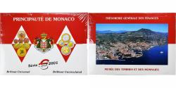 World Coins - Monaco, Rainier III, Coffret 1c. à 2€, 2001, Monnaie de Paris, BU,