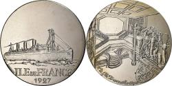 World Coins - France, Medal, Les Grands Transatlantiques, Ile de France, Copper-nickel, C.