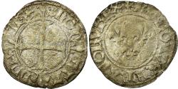 World Coins - Coin, France, Charles VI, Double Tournois, Uncertain Mint, , Billon
