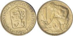 World Coins - Czechoslovakia, Koruna, 1980