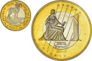 World Coins - Cyprus, 1€ pattern, 2003, ESSAI, , Bi-Metallic