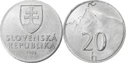 World Coins - Slovakia, 20 Halierov, 2000, Kremnica, Aluminum, , KM:18