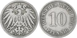 World Coins - Coin, GERMANY - EMPIRE, Wilhelm II, 10 Pfennig, 1893, Berlin,