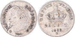 World Coins - Coin, France, Napoleon III, 20 Centimes, 1866, Strasbourg, , Silver