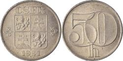 World Coins - Coin, Czechoslovakia, 50 Haleru, 1991