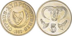 World Coins - Coin, Cyprus, 5 Cents, 1992, , Nickel-brass, KM:55.3