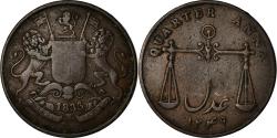 World Coins - Coin, INDIA-BRITISH, BOMBAY PRESIDENCY, 1/4 Anna, Paisa, 1835, Calcutta