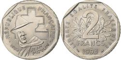 World Coins - France, 2 Francs, Jean Moulin, 1993, Paris, Nickel, , Gadoury:548