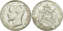 World Coins - Coin, France, Napoleon III, Napoléon III, 5 Francs, 1856, Paris,