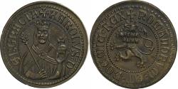World Coins - France, Medal, Karl IV, Roi de Bohême, Bronze,