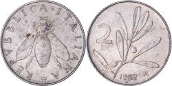 World Coins - Coin, Italy, 2 Lire, 1957, Rome, , Aluminum, KM:94