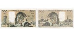 World Coins - France, 500 Francs, Pascal, 1982-08-05, H.159, EF(40-45)