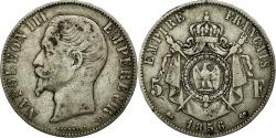 World Coins - Coin, France, Napoleon III, Napoléon III, 5 Francs, 1856, Lyon,