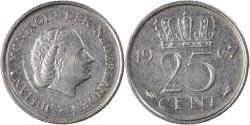 World Coins - Coin, Netherlands, 25 Cents, 1967