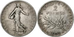 World Coins - France, 2 Francs, Semeuse, 1902, Paris, Silver, , Gadoury:532, KM:845.1
