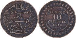 World Coins - Coin, Tunisia, 10 Centimes, 1916