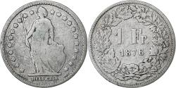 World Coins - Switzerland, Franc, 1876, Bern, Silver, , KM:24