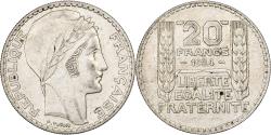 World Coins - France, 20 Francs, Turin, 1934, Paris, Silver, , Gadoury:852, KM:879