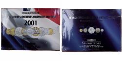 World Coins - France, Coffret 1 c. à 20 frs., 2001, MDP, BU,