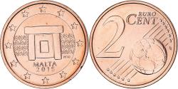 World Coins - Malta, 2 Euro Cent, 2015, BU, , Acier plaqué cuivre, KM:126