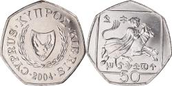 World Coins - Coin, Cyprus, 50 Cents, 2004, , Copper-nickel, KM:66